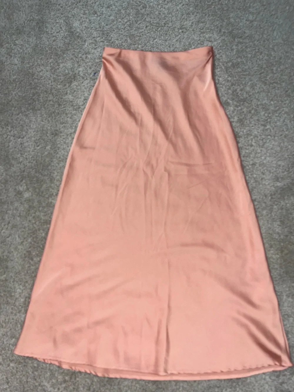 Forever 21 Peach Satin Maxi Skirt